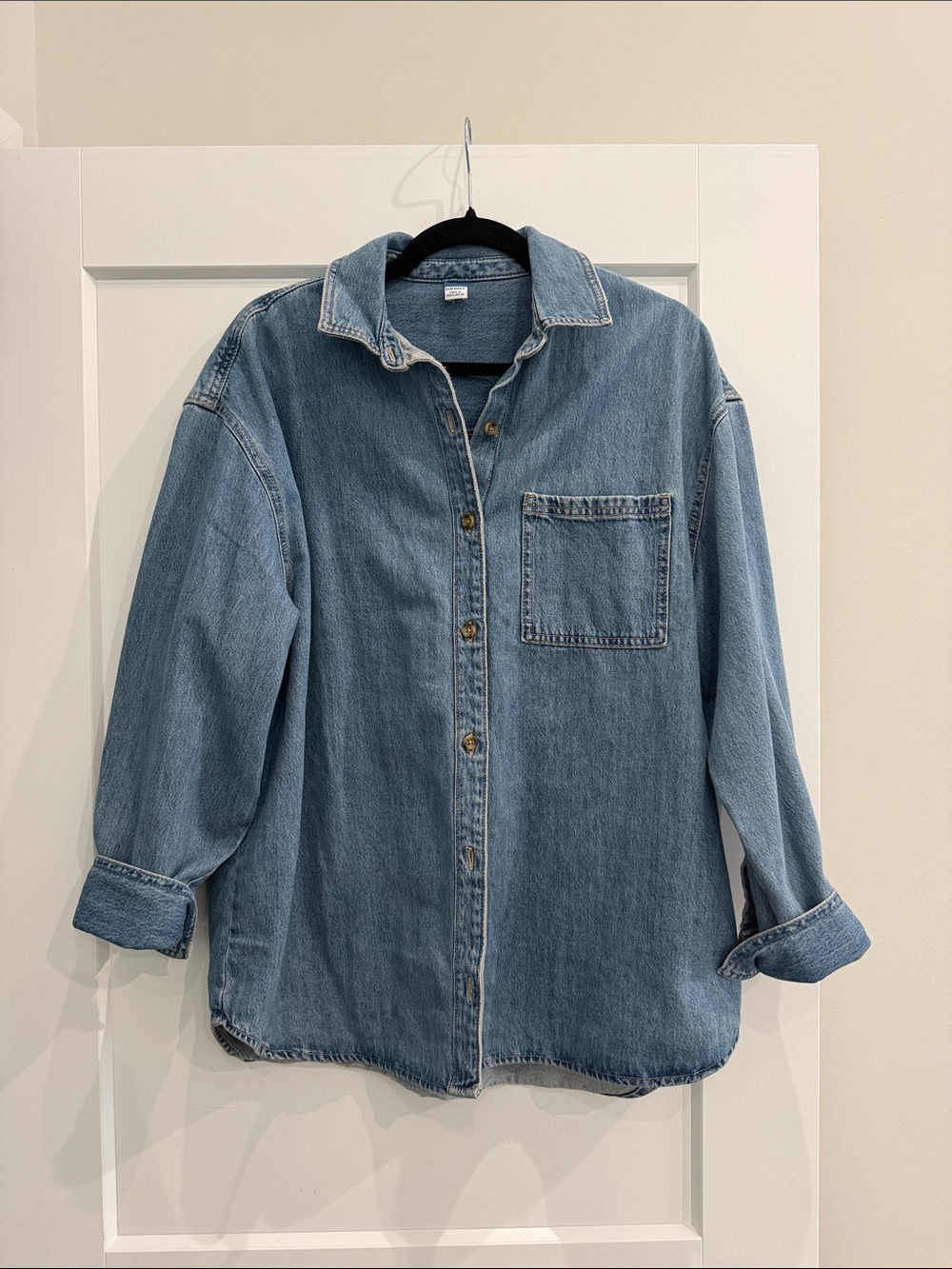 Oversized Button-Down Boyfriend Shirt